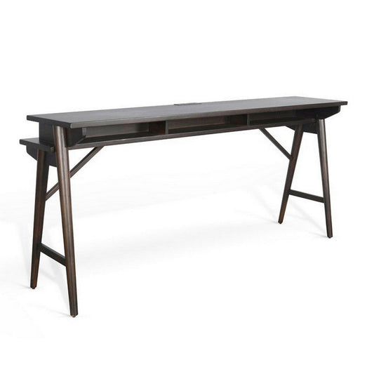 Char-Griller Ameri Console Table with USB Power Pack, 78 Inch Brown Mahogany Wood -BM325355 - SKU_1769849911682_119