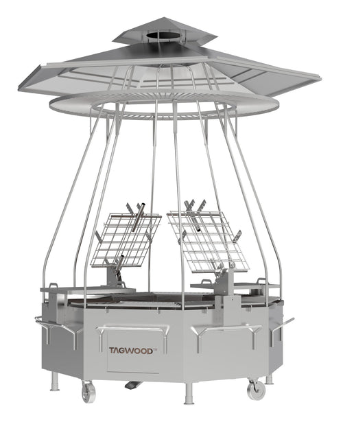 Char-Griller Tagwood BBQ Argentine Santa Maria Wood Fire & Charcoal THE TAGWOOD TOWER Grill | - 1769673125069_796