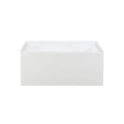 Char-Griller Voltaire 48 x 32 Skirted Right Drain Soaking Apron Bathtub in Glossy White with - 1769840550191_341