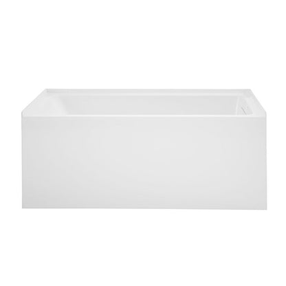Char-Griller Voltaire 54 x 30 Skirted Right Drain Soaking Apron Bathtub in Glossy White with - 1769836393176_638