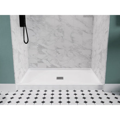 Akicon ANZZI Alexander 48 in. x 32 in. Shower Base in White - 1783270366800_21
