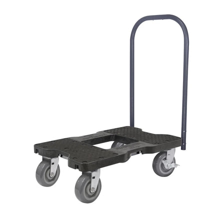 Tru Grit  Snap-Loc 1800 Lb Super-Duty Professional E-Track Push Cart Dolly Black SL1800P6B - 1770270694296_764
