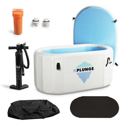 Char-Griller Kodiak 1-Person Inflatable Cold Plunge Ice Bath Tub/Hot Tub with PVC Insulated L - 1769674443711_364