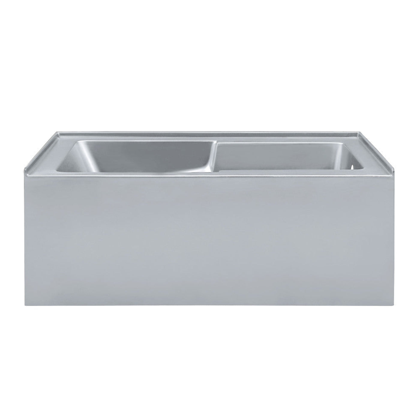 Char-Griller Voltaire 60" x 32" Right-Hand Drain Alcove Bathtub with Apron and Armrest in Mat - _1769836488755_467