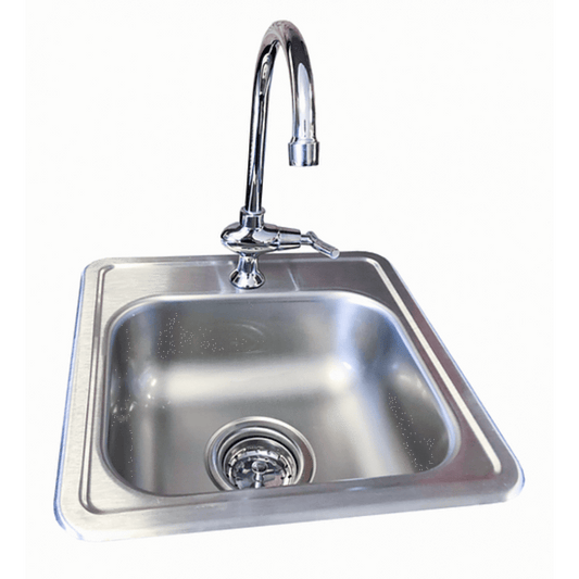 Kokomo Grills 15" Standard Steel Drop-in Outdoor Kitchen Sink