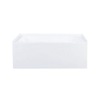 Char-Griller Voltaire 54 x 30 Skirted Left Drain Soaking Apron Bathtub in Glossy White with I - 1769840568430_750