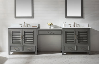 Char-Griller Estate 102" Double Sink Bathroom Vanity Modular Set with White Quartz Top - SKU_1769842795139_360