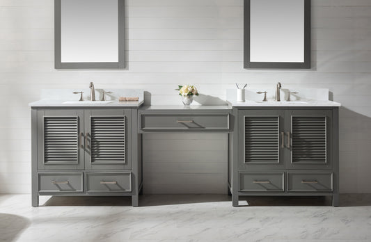 Char-Griller Estate 102" Double Sink Bathroom Vanity Modular Set with White Quartz Top - SKU_1769842802796_5