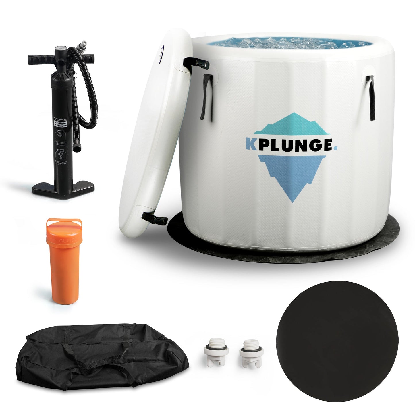 Char-Griller Arctic Fox 1-Person Inflatable Cold Plunge Ice Bath Tub/Hot Tub with PVC Insulat - _1769674438110_766