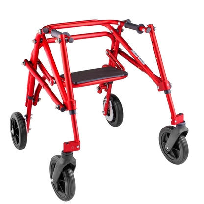 Tru Grit  Klip 4 Wheeled Lightweight Walker/Gait Trainer with Seat and 8" Wheels – Small R - 1770268494606_415