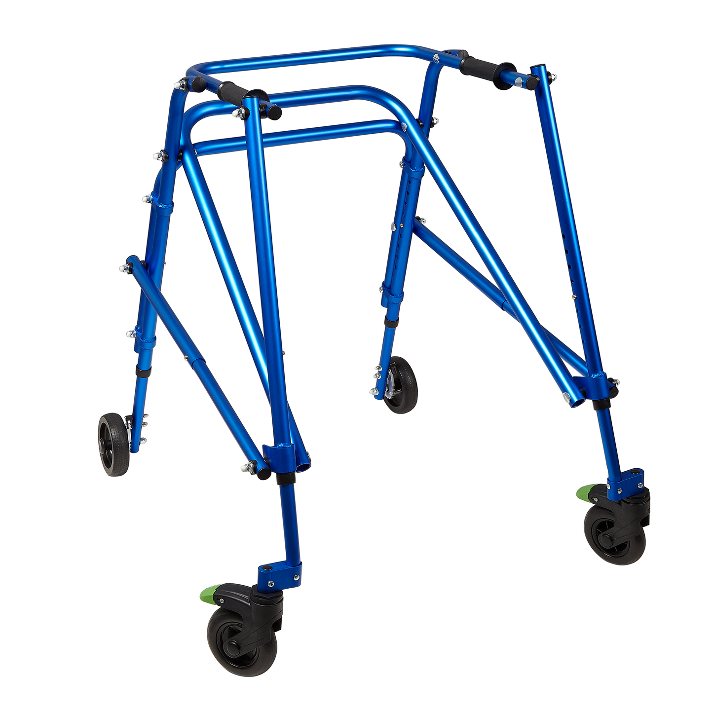 Tru Grit Klip 4 Wheeled Lightweight Walker/Gait Trainer – Large Blue - 1770266670106_189
