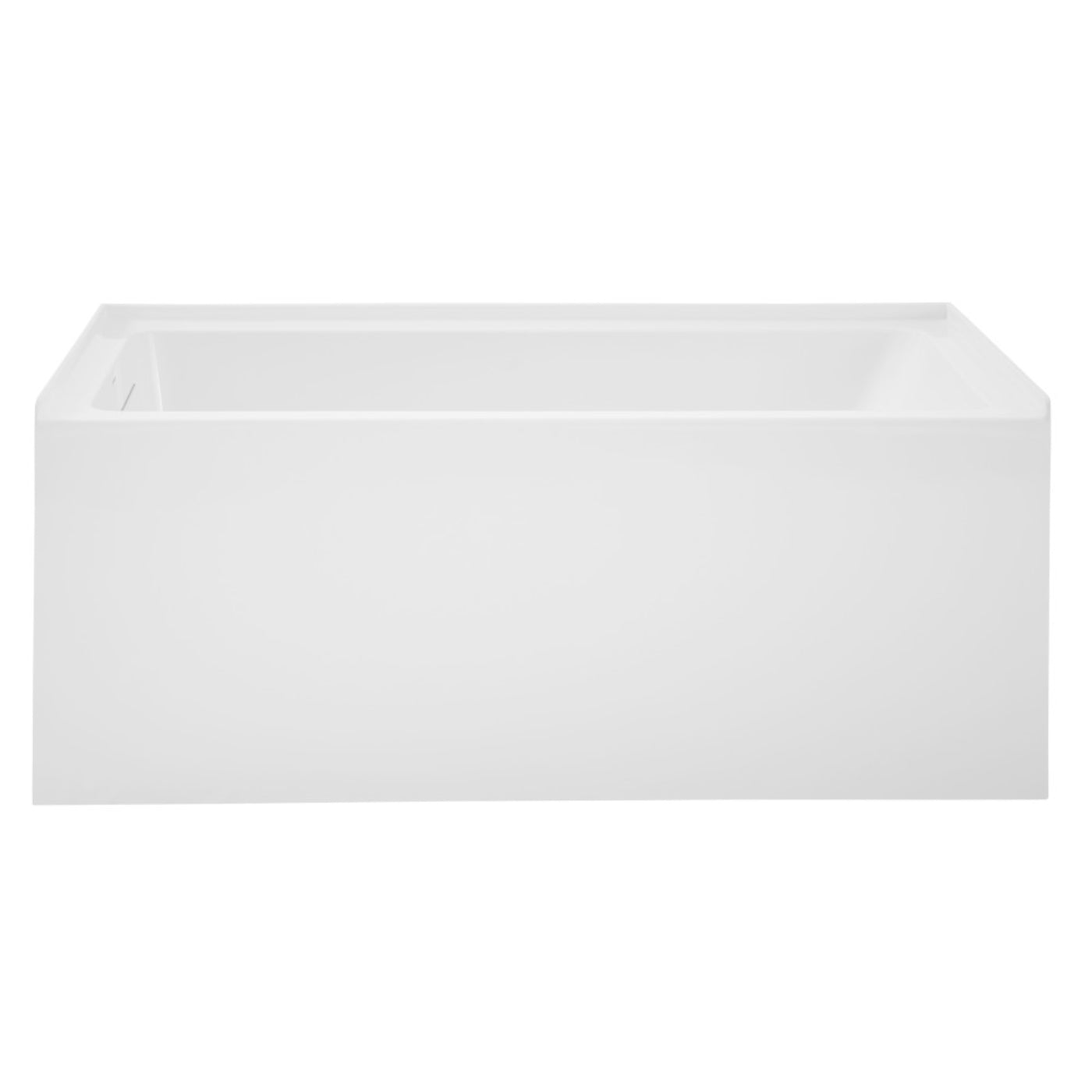 Char-Griller Voltaire 54 x 30 Skirted Left Drain Soaking Apron Bathtub in Glossy White with I - 1769836386198_826