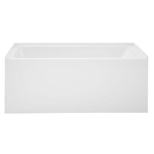 Char-Griller Voltaire 54 x 30 Skirted Left Drain Soaking Apron Bathtub in Glossy White with I - 1769836386198_826