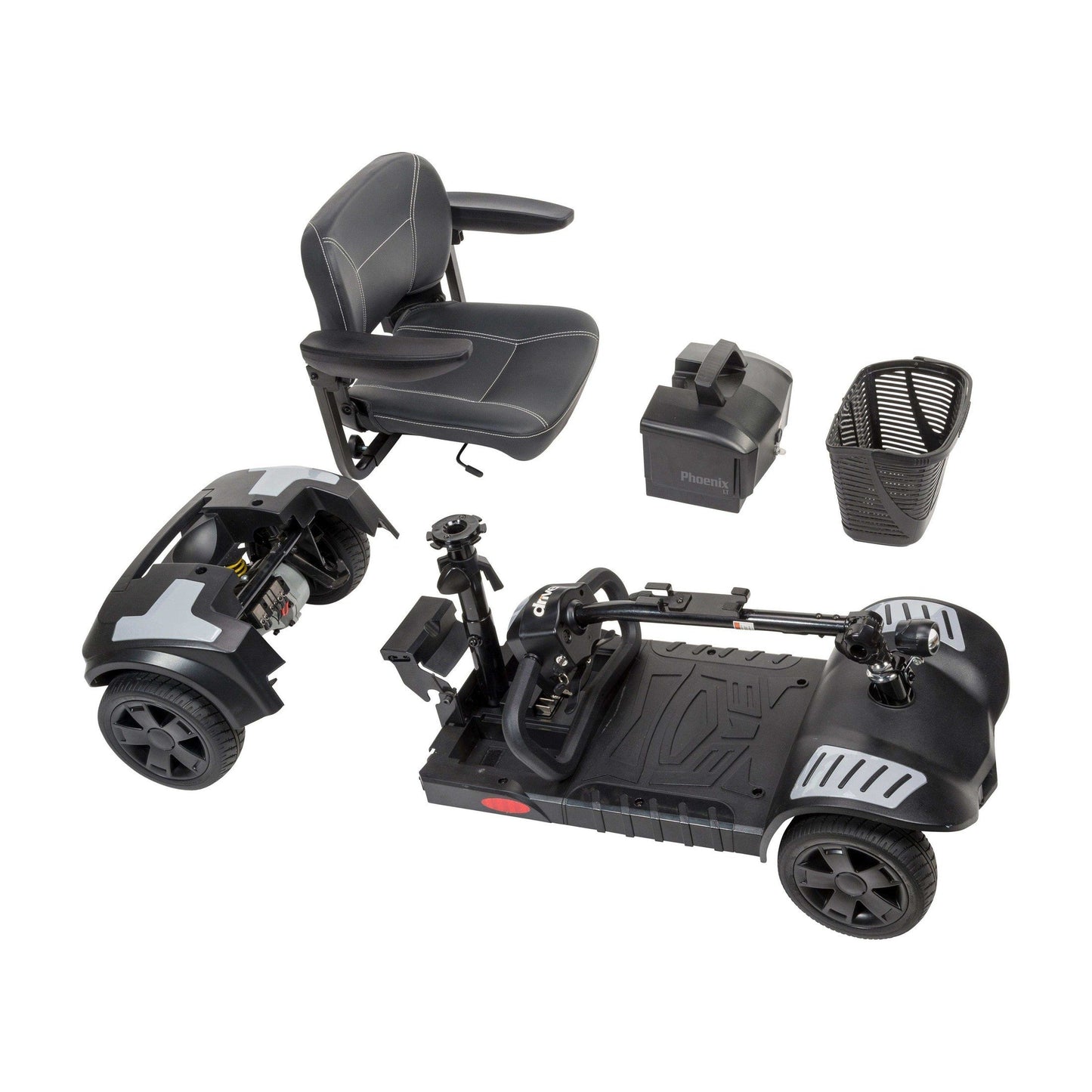 Drive Medical Phoenix LT Portable 4-Wheel Travel Power Scooter - DM-PHOENIXLT4