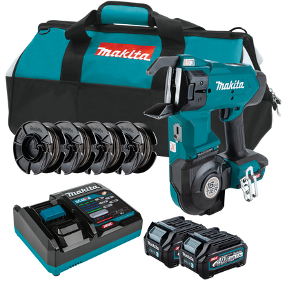 Makita GRT01D 40V max XGT Lithium‑Ion Brushless 16 Gauge Rebar Tying Tool Kit (2.5 Ah) - GRT01D