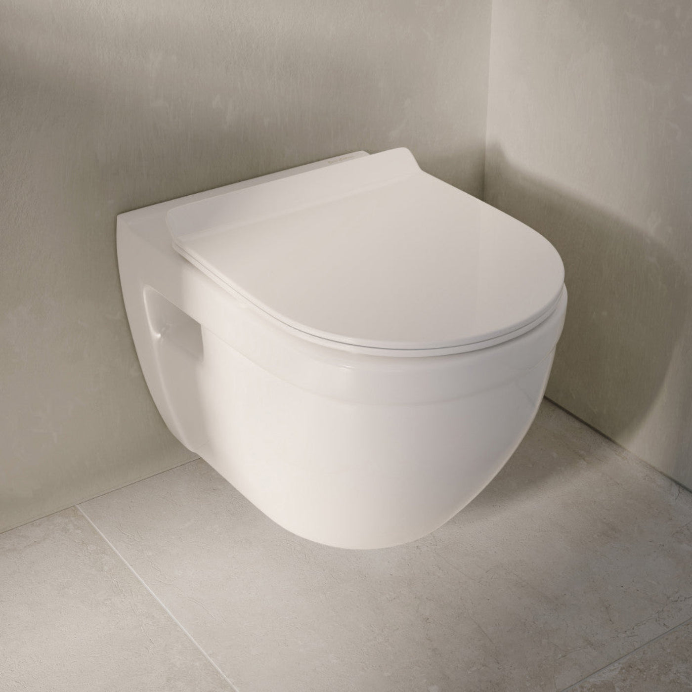Swiss Madison Ivy Wall-Hung Toilet Bundle 0.8/1.6 GPF Dual Flush in Glossy White with Black Flush Plate - SM-WT0903GW