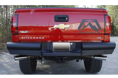 Fab Fours Black Steel Elite Rear Bumper 2014-2018 Chevy Silverado 1500 CS14-U3150-1