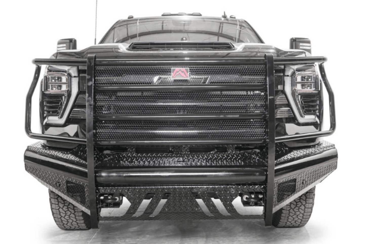 Fab Fours CH24-S6160-1 Chevy Silverado 2500/3500 2024-2026 Black Steel Front Bumper Full Guard