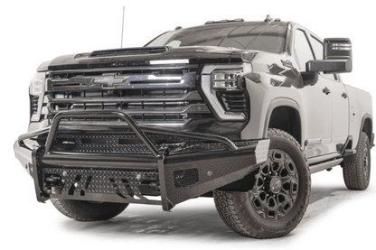 Fab Fours CH24-S6162-1 Chevy Silverado 2500/3500 2024-2025 Black Steel Front Bumper Pre-Runner Guard