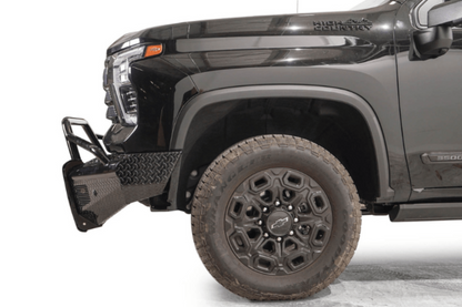 Fab Fours CH24-S6162-1 Chevy Silverado 2500/3500 2024-2025 Black Steel Front Bumper Pre-Runner Guard
