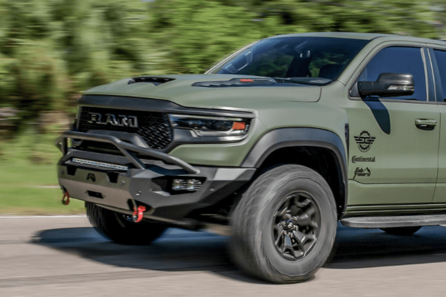 Fab Fours DX21-X5552-1 Dodge Ram 1500 TRX 2021-2024 Matrix Front Bumper Pre-Runner Guard - DX21-X5552-1