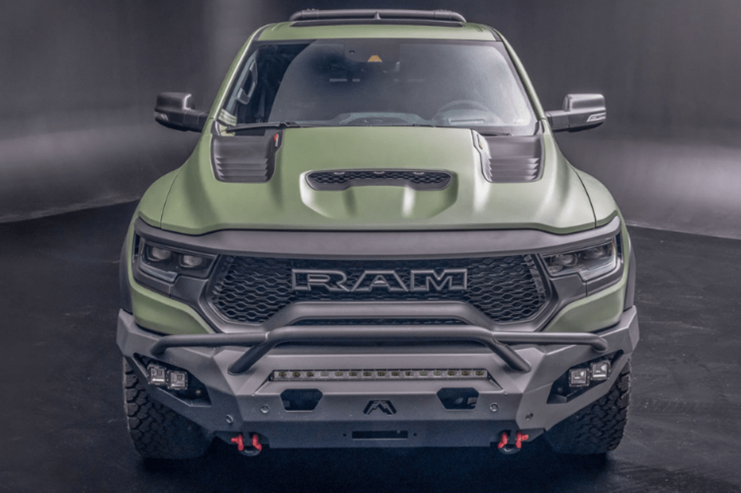 Fab Fours DX21-X5552-1 Dodge Ram 1500 TRX 2021-2024 Matrix Front Bumper Pre-Runner Guard - DX21-X5552-1