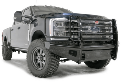 Fab Fours FS23-S5960-1 Ford F250/F350 Superduty 2023-2025 Black Steel Front Bumper with Full Guard