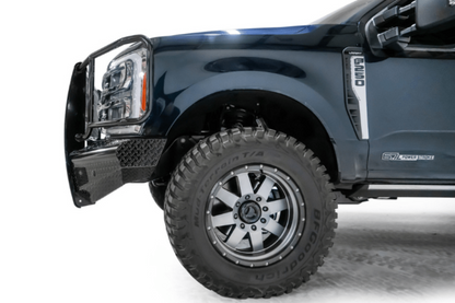 Fab Fours FS23-S5960-1 Ford F250/F350 Superduty 2023-2025 Black Steel Front Bumper with Full Guard