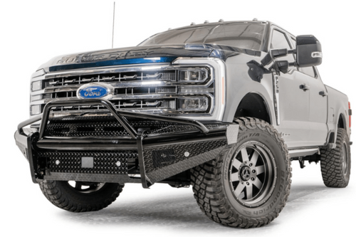 Fab Fours FS23-S5962-1 Ford F250/F350 Superduty 2023-2025 Black Steel Front Bumper with Pre-Runner Guard