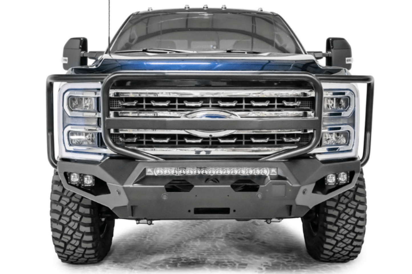 Fab Fours FS23-X5950-1 Ford F250/F350 Superduty 2023-2026 Matrix Front Bumper Winch Ready Full Guard