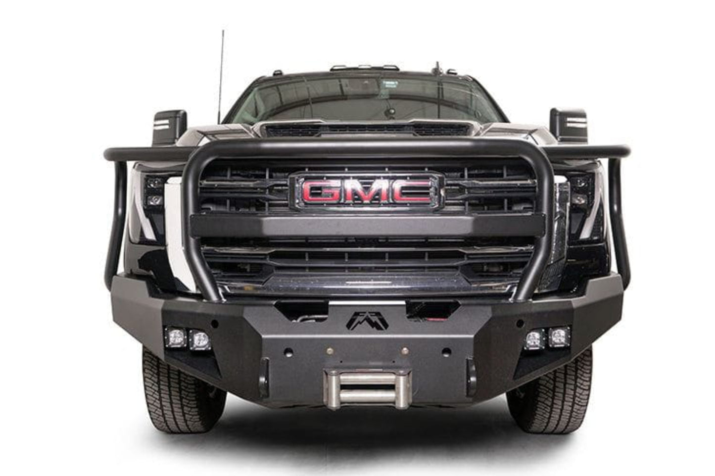 Fab Fours GM24-A6250-1 GMC Sierra 2500/3500 2024-2025 New Premium Front Bumper Winch Ready with Full Guard