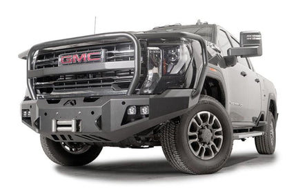 Fab Fours GM24-A6250-1 GMC Sierra 2500/3500 2024-2025 New Premium Front Bumper Winch Ready with Full Guard