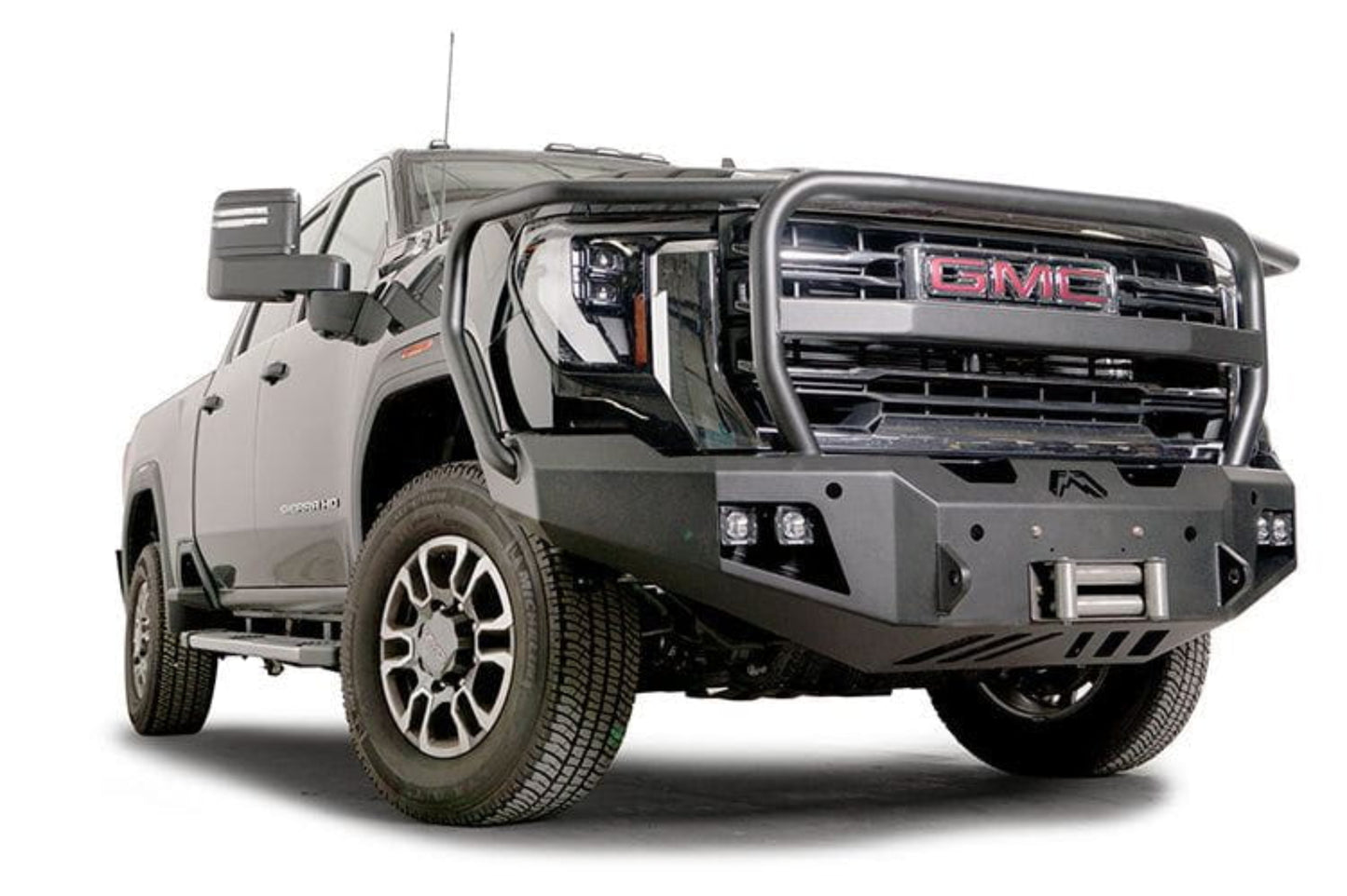 Fab Fours GM24-A6250-1 GMC Sierra 2500/3500 2024-2025 New Premium Front Bumper Winch Ready with Full Guard