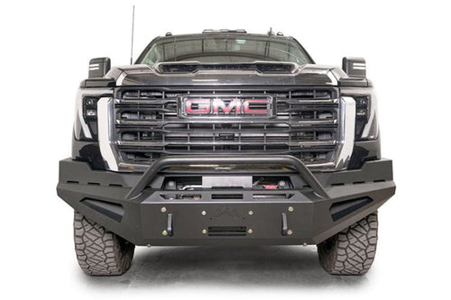 Fab Fours GM24-RS6262-1 GMC Sierra 2500/3500 HD 2024-2025 Red Steel Front Bumper Winch Ready Pre-Runner Guard