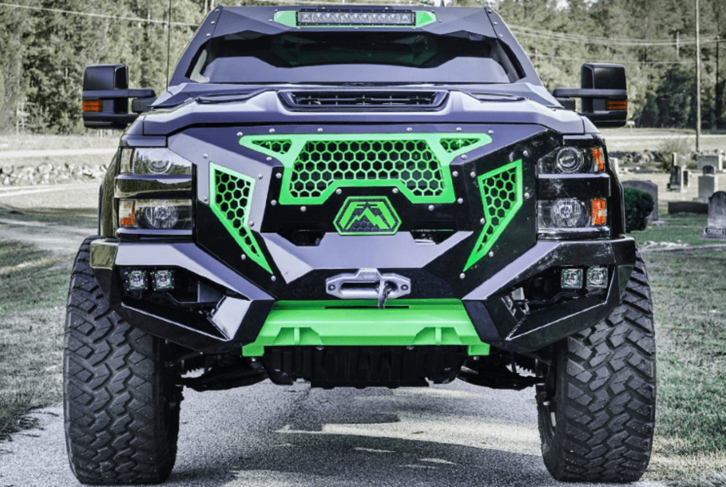 Fab Fours GR3000-1 Chevy Silverado 2500/3500 HD 2015-2019 Grumper Front Bumper