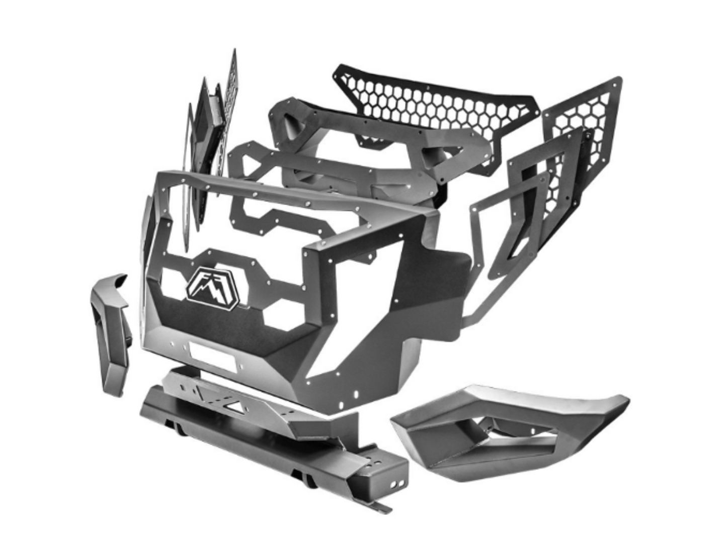 Fab Fours GR3000-1 Chevy Silverado 2500/3500 HD 2015-2019 Grumper Front Bumper