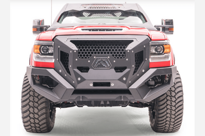 Fab Fours GR3100-1 GMC Sierra 2500/3500 2015-2019 Grumper Front Bumper Winch Ready Integrated Sensor Holes