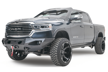 Fab Fours DR19-X4251-1 Dodge Ram 1500 2019-2025 Matrix Front Bumper Winch Ready No Guard