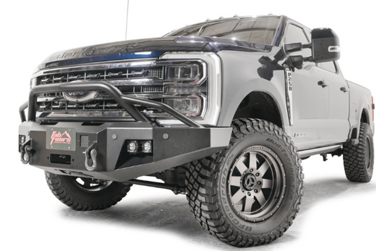 Fab Fours FS23-A5952-1 Ford F250/F350 Superduty 2023-2025 New Premium Front Bumper Winch Ready Pre-Runner Guard