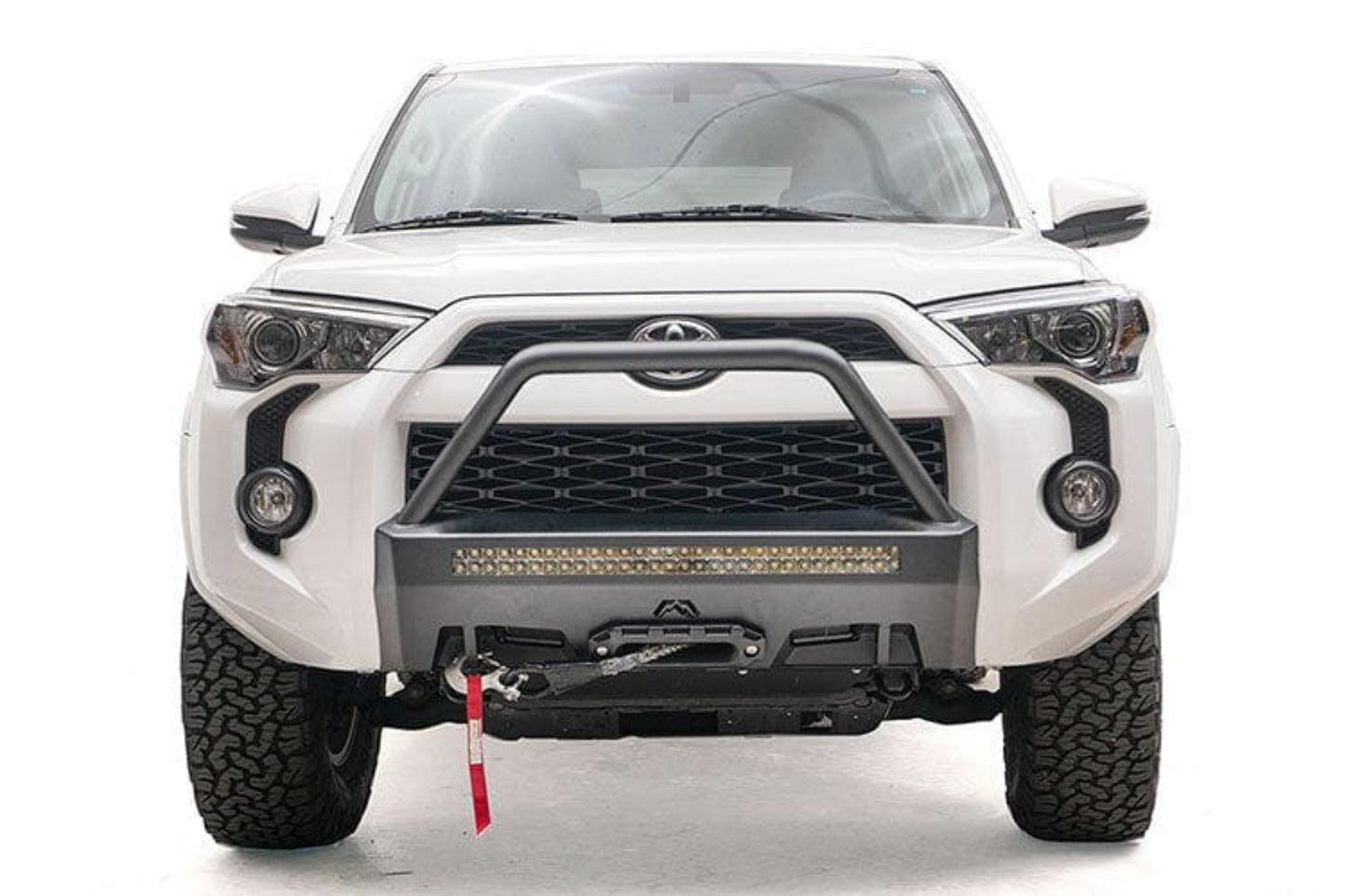 Fab Fours T4R-N4553-1 Toyota 4 Runner 2014-2024 Hidden Front Bumper Winch Ready High Guard
