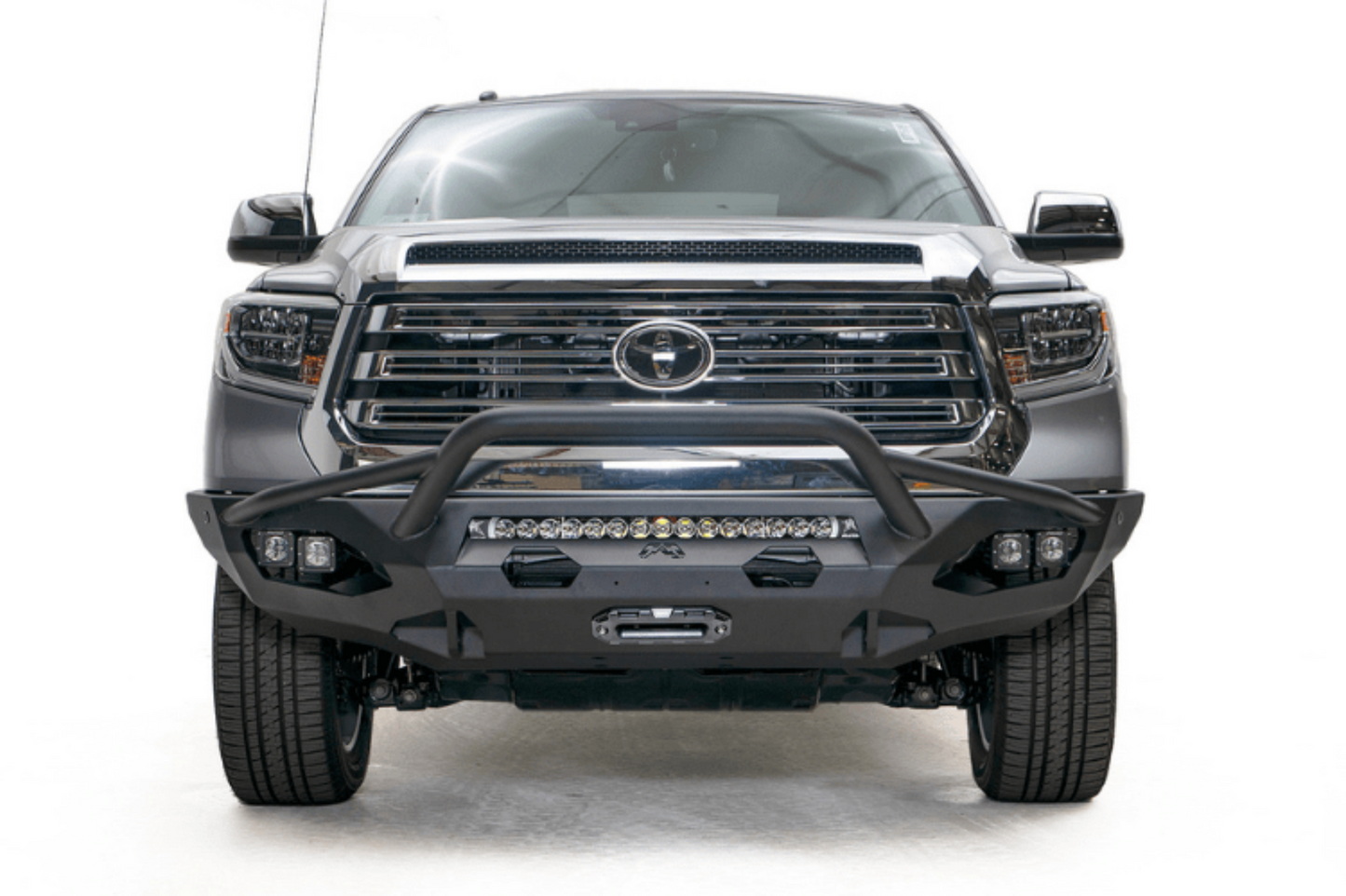 Fab Fours TT14-X3852-1 Toyota Tundra 2014-2021 Matrix Front Bumper Winch Ready Pre-runner Guard