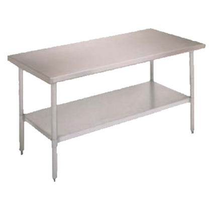 John Boos FBLS2418 24" x 18" Stainless Steel Work Table with Undershelf - JBFBLS2418