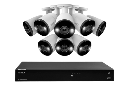 Lorex Fusion Series 4K 16 Camera Capable (Wired or Fusion Wi-Fi) 6TB Wired NVR System with H13 Bullet Cameras - N4K6SD-168WB