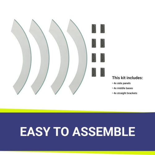 Round Glass Wind Guards - WG48-RD