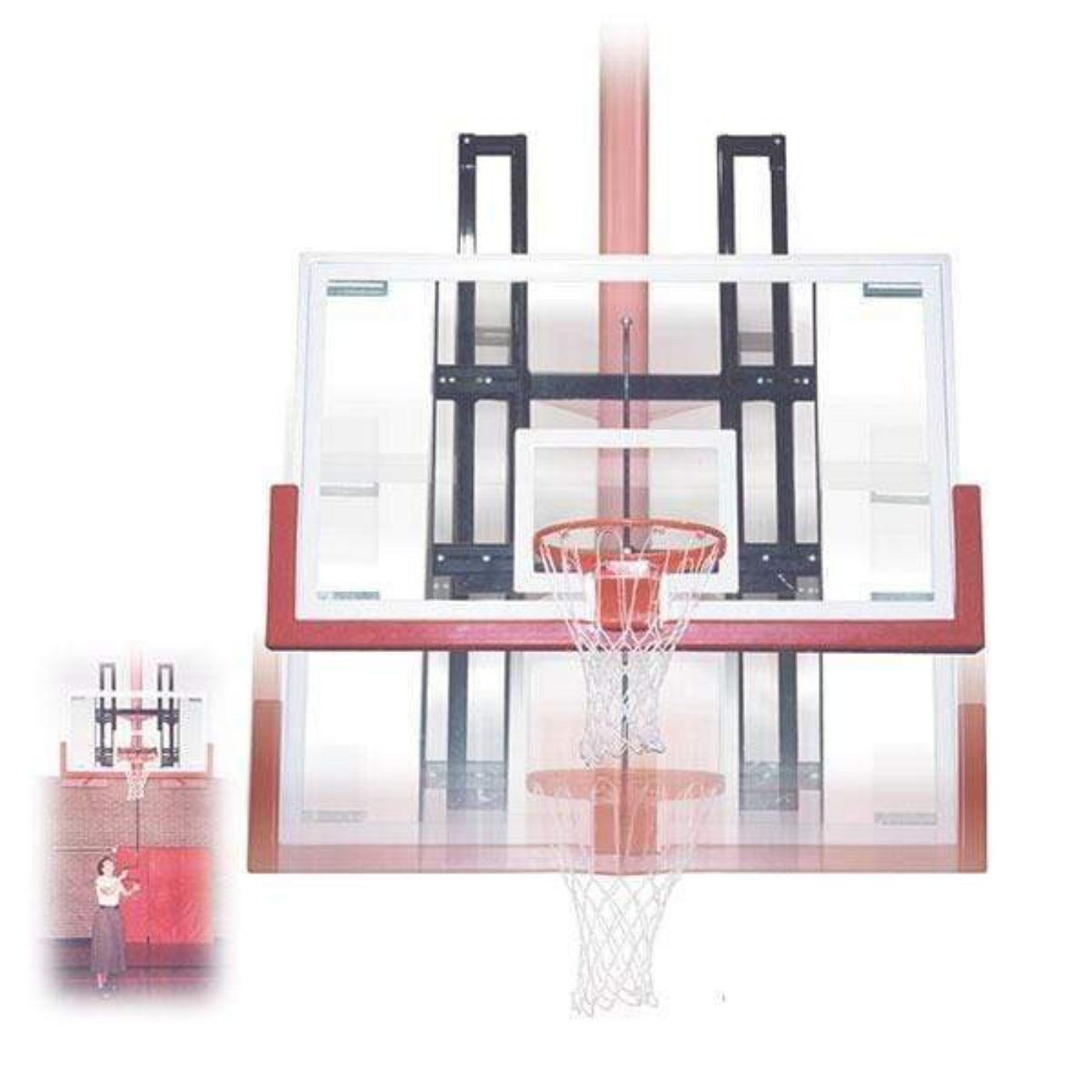 First Team 20"x35" Basketball Backboard Height Adjuster -  FT300