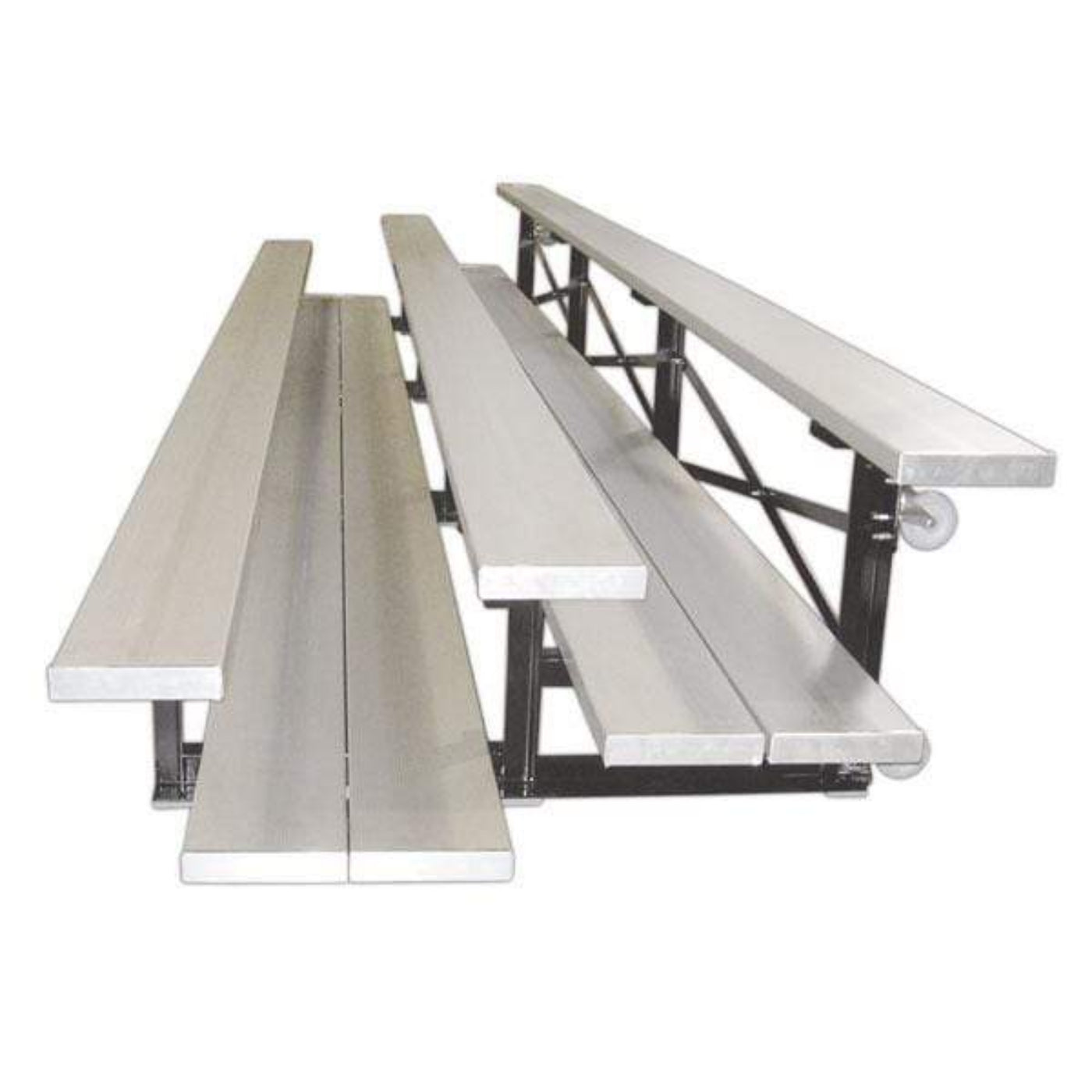 First Team Fanstand Indoor Tip-N-Roll Bleachers - FAN2-1FP-TNR-9