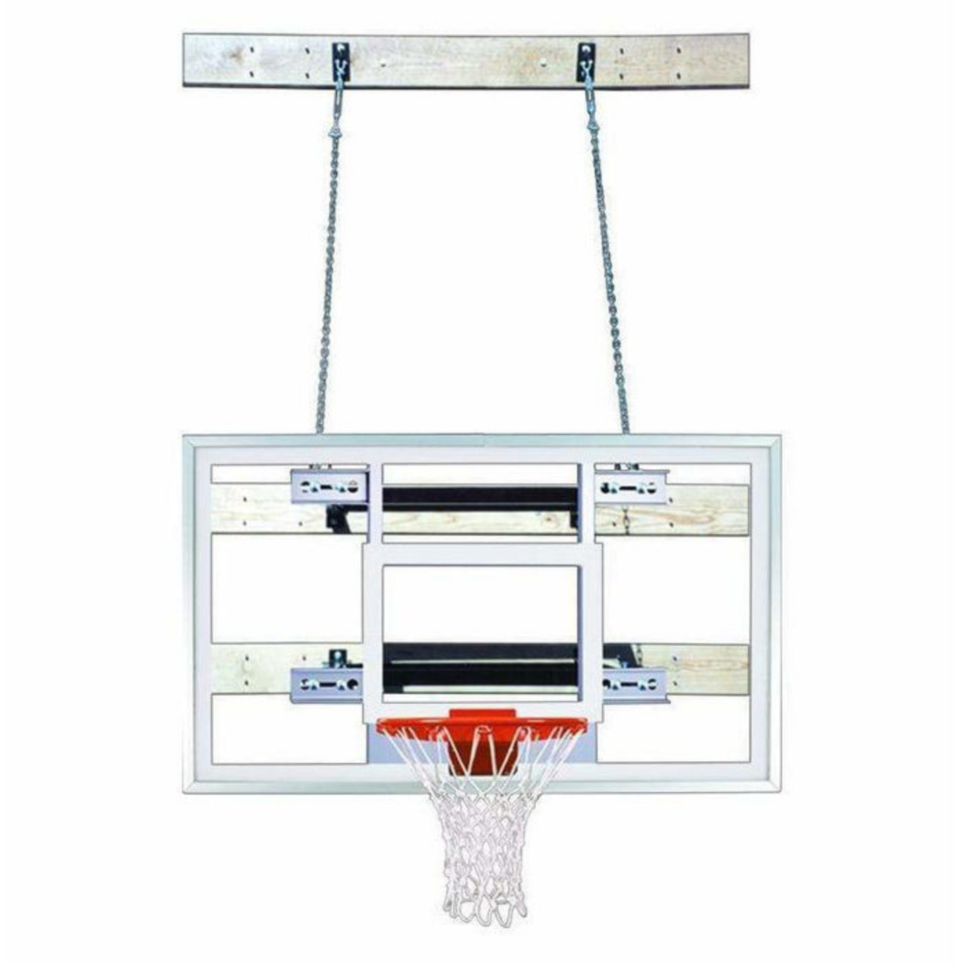 First Team Wall Mount Basketball Goal - SuperMount46 Victory
