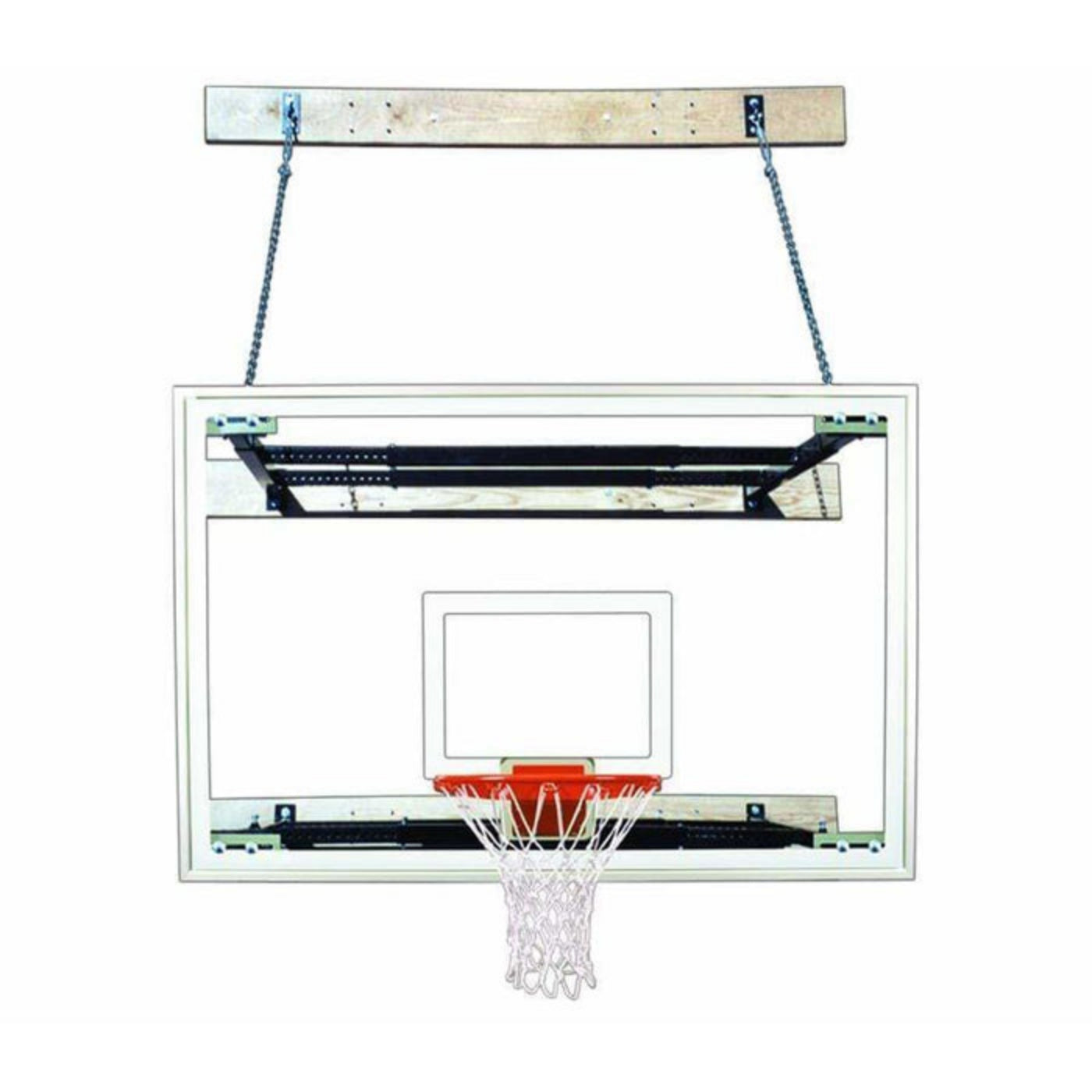 First Team Wall Mount Basketball Goal - SuperMount46 Victory