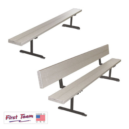 Bleacher Teammate Fixed Outdoor Player Benches