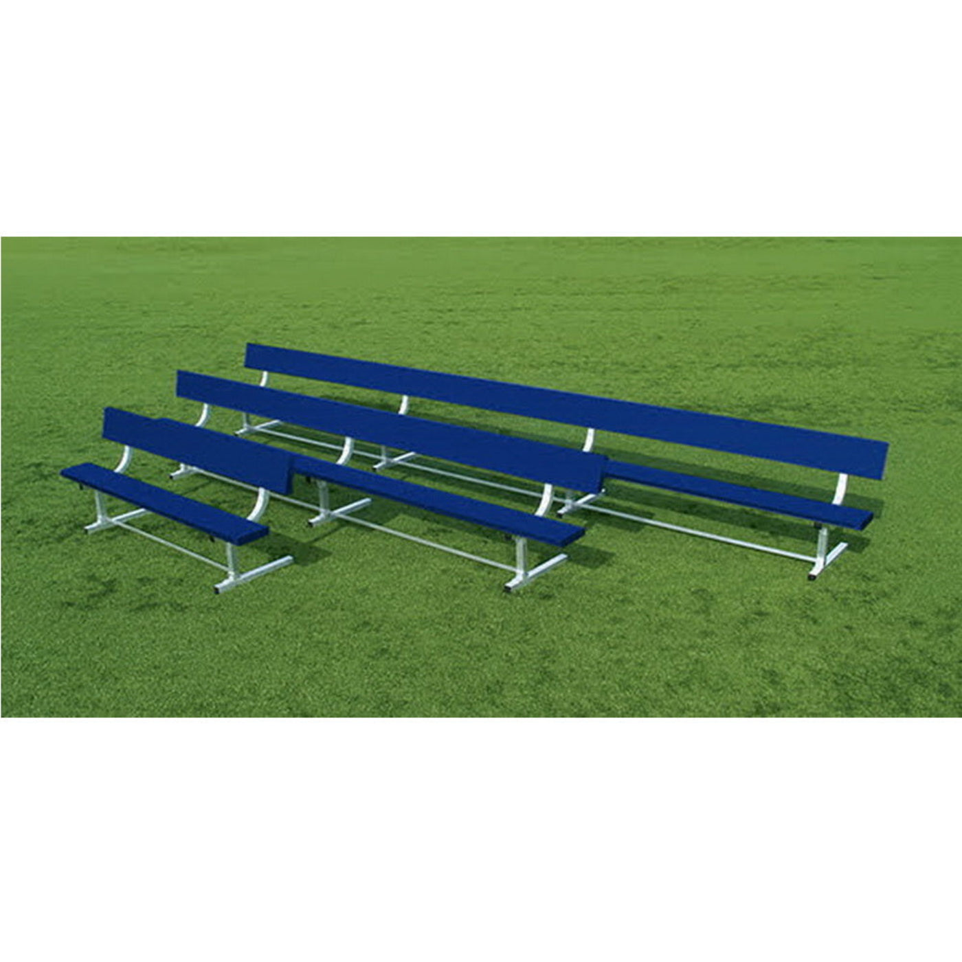 Bleachers Powder Coated Bench with Backrest - AB75BPC